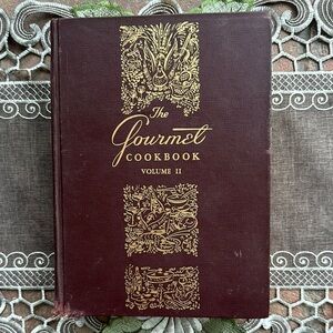 Vintage 1958 Gourmet Volume II (2) Hard Cover Cookbook Kitchen Home Cooking